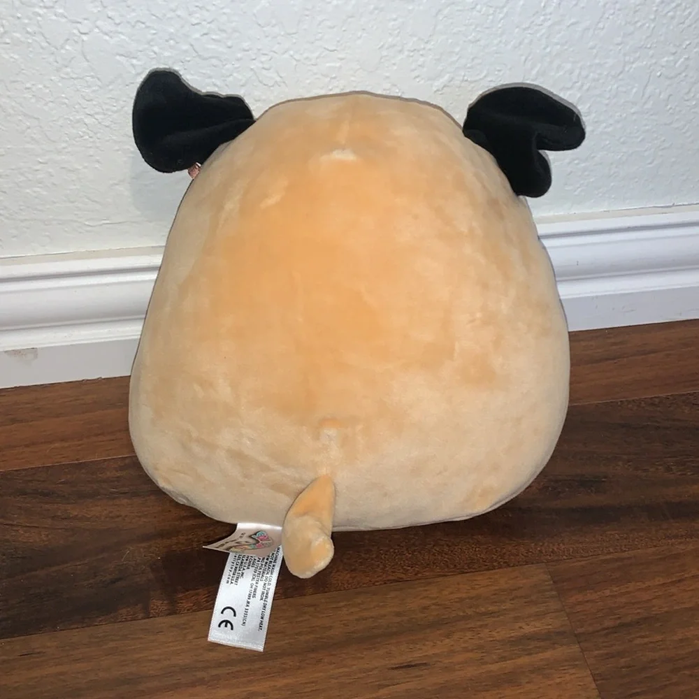 Official Squishmallows 10 Inch Prince The Pug Dog Plush Stuffed Animal Toy